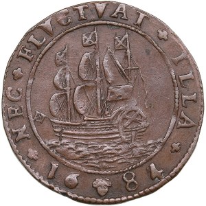 Netherland, Brüssel Rechenpfennig 1684