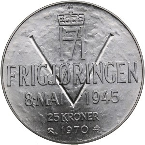 Norway 25 Kroner 1970 - Olav V (1957-1991) - 25th Anniversary of Liberation