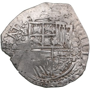 Spain Cob 4 Reales 159? - Philipp II (1556-1598)