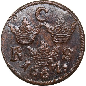 Sweden 1/6 Öre 1667 - Karl XI (1660-1697)