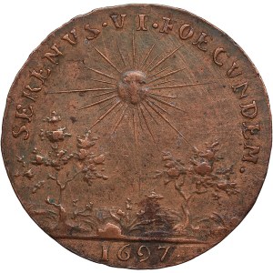 Sweden Token - Coronation of Charles XII in Stockholm 1697