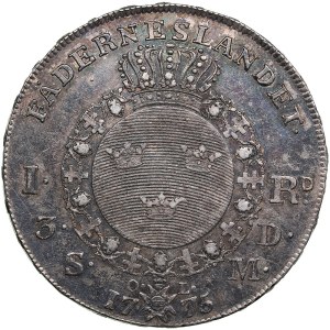 Sweden 1 Riksdaler 1775 - Gustav III (1771-1792)