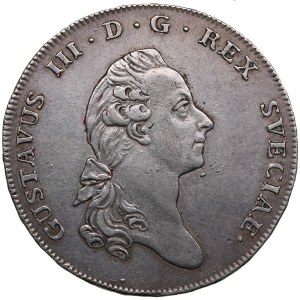 Sweden 1 Riksdaler 1776 - Gustav III (1771-1792)