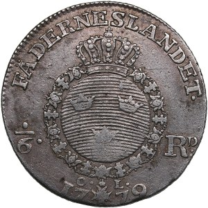 Sweden 1/6 Riksdaler 1779 - Gustav III (1771-1792)