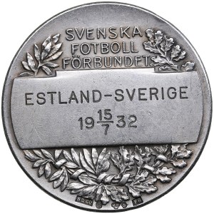 Sweden, Swedish Football Association medal - Estonia-Sweden 15/7 1932