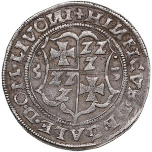 Riga 1/2 Mark 1553 - Wilhelm Markgraf von Brandenburg & Heinrich von Galen (1551-1556)