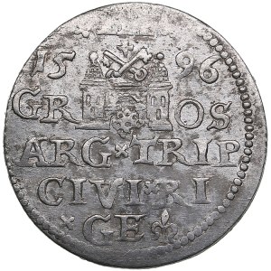 Riga, Poland 3 Grosz 1596 - Sigismund III (1587-1632)