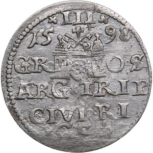 Riga, Poland 3 Grosz 1598 - Sigismund III (1587-1632)