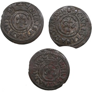 Riga, Sweden Solidus 1643, 1645, 1647 - Kristina (1632-1654)