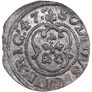 Riga, Sweden Solidus 1647 - Kristina (1632-1654)