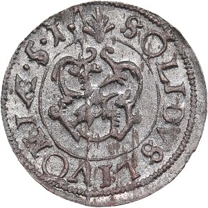 Livonia (Riga), Sweden Solidus 1651 - Kristina (1632-1654)