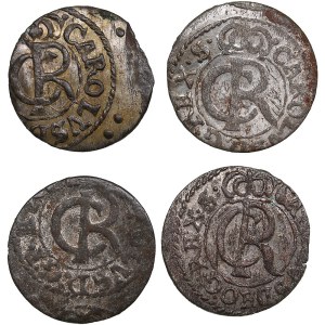 Riga, Sweden Solidus 1660, 1661, 1663 - Karl XI (1660-1697) (4)