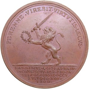 Estonia, Sweden medal on the death of the Swedish Adjutant General Knut Leijonhufvud in the Battle of Narva on November