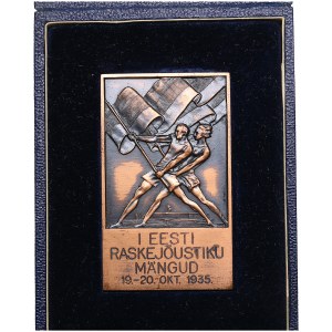 Estonia plaque 1935 - Estonian Weightlifting Games