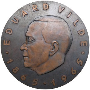 Estonia, Russia USSR medal - Eduard Vilde 1865-1965