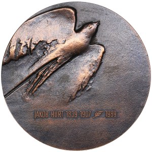 Estonia, Russia USSR medal 1989 - Jakob Hurt 1839-1907