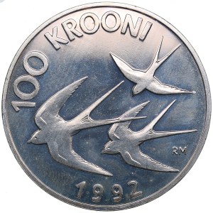 Estonia 100 Krooni 1992 - Monetary Reform