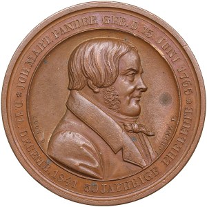 Latvia, Riga medal - 50th Anniversary of Johann Martin Pander and Karoline / Woehrmann. 1841