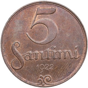 Latvia 5 Santimi 1922