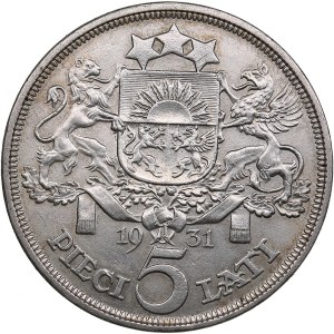 Latvia 5 Lati 1931