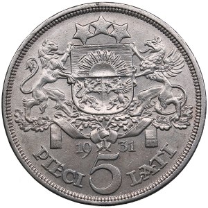 Latvia 5 Lati 1931