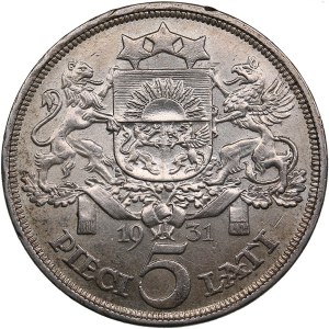 Latvia 5 Lati 1931