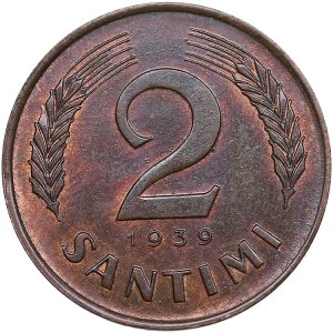 Latvia 2 Santimi 1939