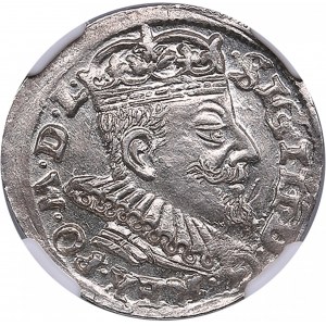 Polish-Lithuanian Commonwealth, Vilnius 3 Grosz 1593 - Sigismund III (1587-1632) - NGC MS 64