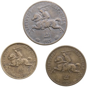 Lithuania 5 Centai, 10 & 20 Centu 1925 (3)