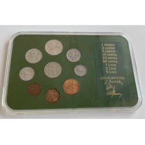 Lithuania official coins set 1991