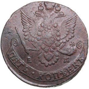 Russia 5 Kopecks 1781 EM