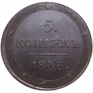 Russia 5 Kopecks 1808 KM - NGC MS 63 BN