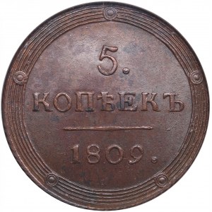 Russia 5 Kopecks 1809 KM - NGC MS 63 BN