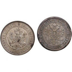 Russia, Finland 1 Markka 1865, 1915 (2)