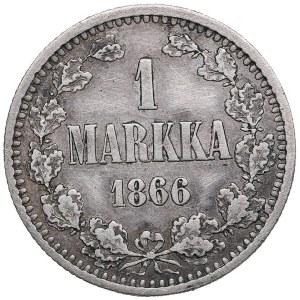 Russia, Finland 1 Markka 1866 S