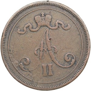 Russia, Finland 10 Pennia 1875