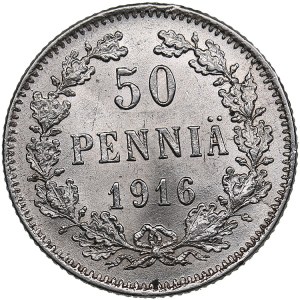 Russia, Finland 50 Penniä 1916 S