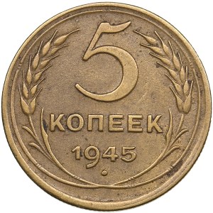 Russia, USSR 5 Kopecks 1945