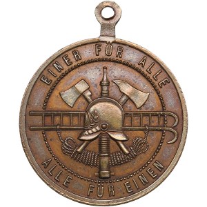 Estonia, Russia medal 1889 - 25 years of Dorpat (Tartu) Firefighters Society