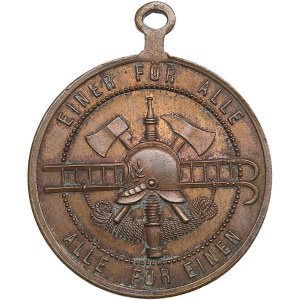 Estonia, Russia medal 1892 - 25 years of Pernau (Pärnu) Firefighters Society