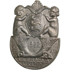 Estonia badge 1922 - Population Census