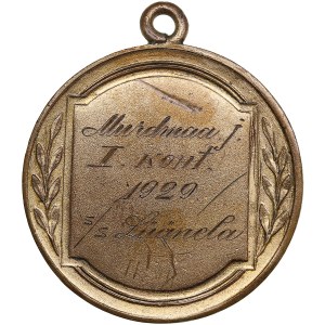 Estonia Athletics medal 1929 - 1st place in cross country running