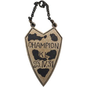 Estonia badge KL. Champion 23.IV.31