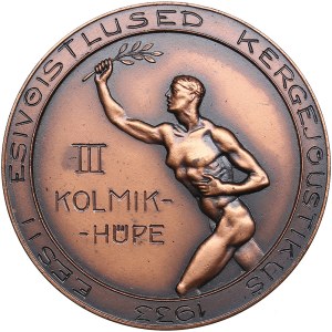 Estonia Athletics medal 1933 - 3rd place in triple jump