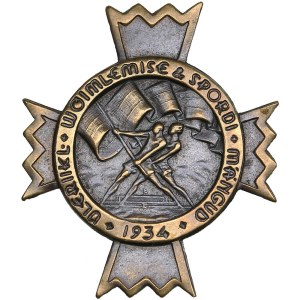 Estonia badge 1934 - National Gymnastics Games