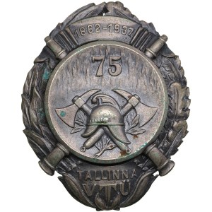 Estonia badge 1937 - 75 years of Tallinn Voluntary Fire Brigade (1862-1937)