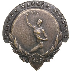Estonia, Russia USSR badge 1945 - Tallinn Athletics Champion