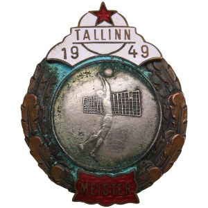 Estonia, Russia USSR badge 1949 - Estonian Champion - Volleyball