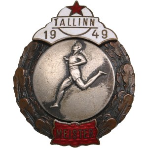 Estonia, Russia USSR badge 1949 - Tallinn Champion in Running - NR. 260