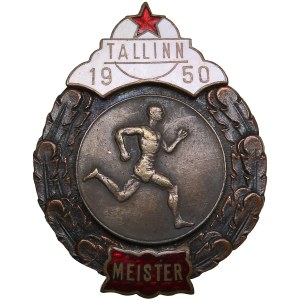 Estonia, Russia USSR badge 1950 - Tallinn Champion - Running